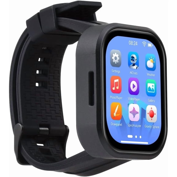 ESP32-S3 2.06inch AMOLED Touch Watch Development Board, 32-bit LX7 Dual-core, 410502 Pixels, QSPI, Onboard Dual Digital Microphones Array, ESP32 with Display, Without Battery
