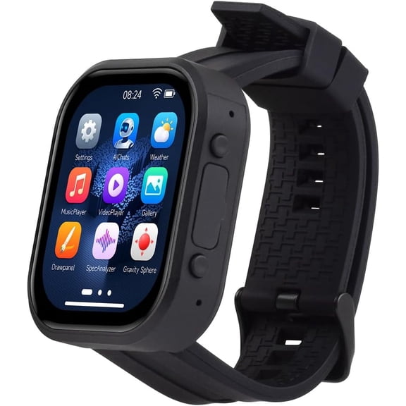ESP32-S3 2.06inch AMOLED Touch Watch Development Board, 32-bit LX7 Dual-core Processor, 410502 Pixels, QSPI Interface, Onboard Dual Digital Microphones Array, with MX1.25 Lithium Battery