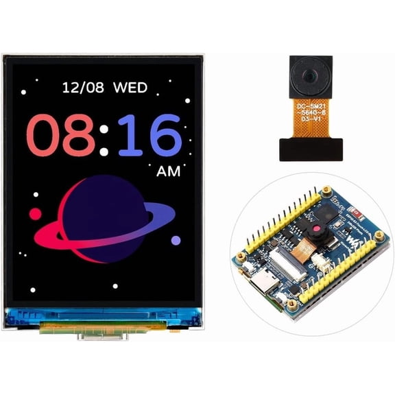 ESP32-S3 2inch Capacitive Touch Display Development Board 240320 Pixels IPS Screen Embedded with ST7789T3 Driver and CST816D Chip,Come with OV5640 Camera,Supports WiFi & Bluetooth