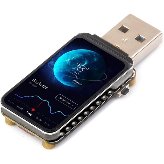 ESP32-S3 Development Board with 1.47inch LCD Screen 172320 262K Color Display, Support 2.4GHz WiFi & Bluetooth 5, Dual-core Processor up to 240MHz Frequency, Built-in RGB LED