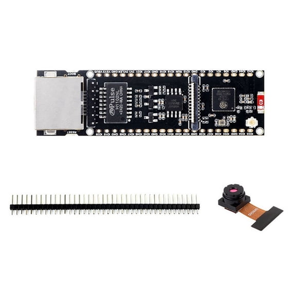 ESP32-S3 Ethernet Development Board ESP32-S3R8 Support 2.4G Wi-Fi and BLE 5 with OV2640 Camera for AloT
