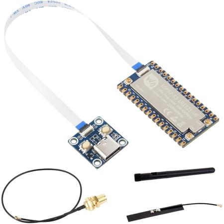 ESP32-S3 LoRa Development Board, Integrates LR1121 Third-Generation RF Chip, Supports Sub-GHz/2.4GHz LoRa Wireless Communication, Comes with USB Type-C Adapter Board+FFC Cable, HF Version