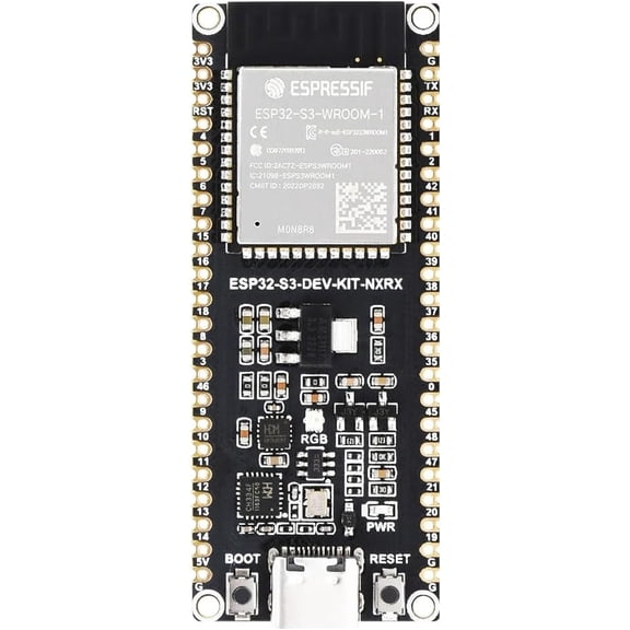 ESP32-S3 Microcontroller, 2.4GHz Wi-Fi Development Board, 240MHz Dual Core Processor, ESP32-S3-WROOM-1-N8R8 Module Standard Version