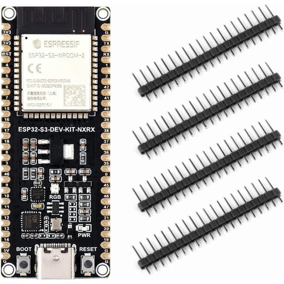 ESP32-S3 Microcontroller, 2.4GHz Wi-Fi Development Board, 240MHz Dual Core Processor, ESP32-S3-WROOM Module,32MB Flash and 16MB PSRAM