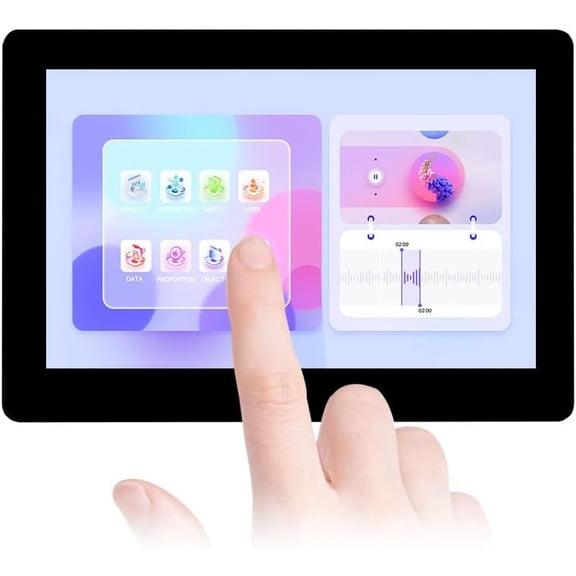 ESP32-S3 Microcontroller Dev Board onboard 5inch Capacitive Touch Screen, 1024x600 RGB LCD 5-Point Touch Display, Dual-Core Processor up to 240MHz Frequency, Support Wi-Fi & Bluetooth