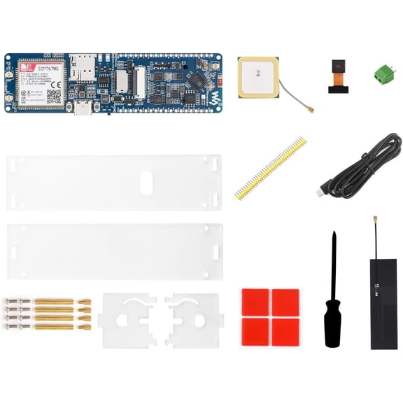 ESP32-S3 SIM7670G 4G Development Board, LTE Cat-1 / WiFi/Bluetooth/GNSS Positioning Support, Global Coverage Multi Band, Suitable for 4G Portable WiFi, Onboard Camera/Antenna
