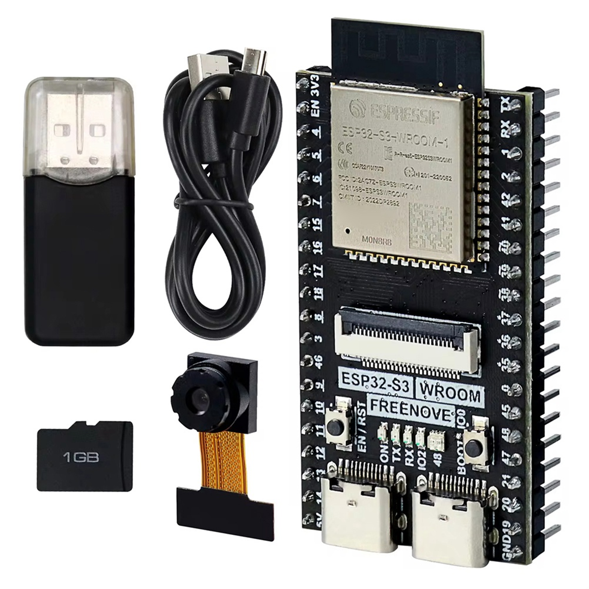 ESP32-S3 WROOM N16R8 Development Board 2.4G WiFi+Bluetooth Module ...