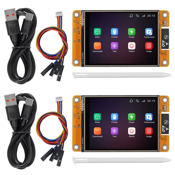 ESP32 Touchscreen 2.8inch TFT LCD Display ESP-WROOM-32 ILI9341 Resistive Touch Module ESP32-2432S028R Bluetooth WiFi Dual Core Development Board 240 * 320 for Arduino (2pcs)