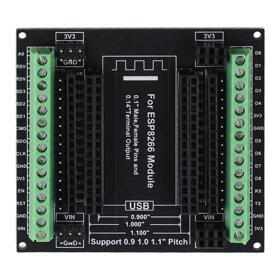 ESP8266 Expansion Board 30Pins GPIO 1 Into 3 Breakout Board Compatible with ESP8266 ESP-12E NodeMCU Development Board