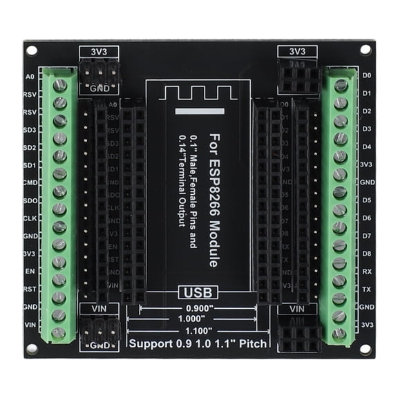ESP8266 Expansion Board 30Pins GPIO 1 Into 3 Breakout Board Compatible with ESP8266 ESP-12E NodeMCU Development Board