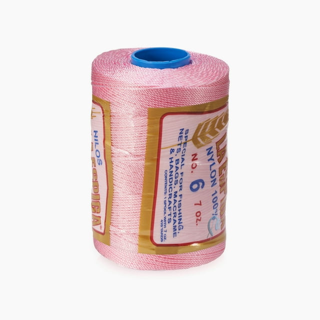 ESPIGA NO.6 - 100% Nylon Omega String Cord for Knitting and Crochet - 07 Baby Pink