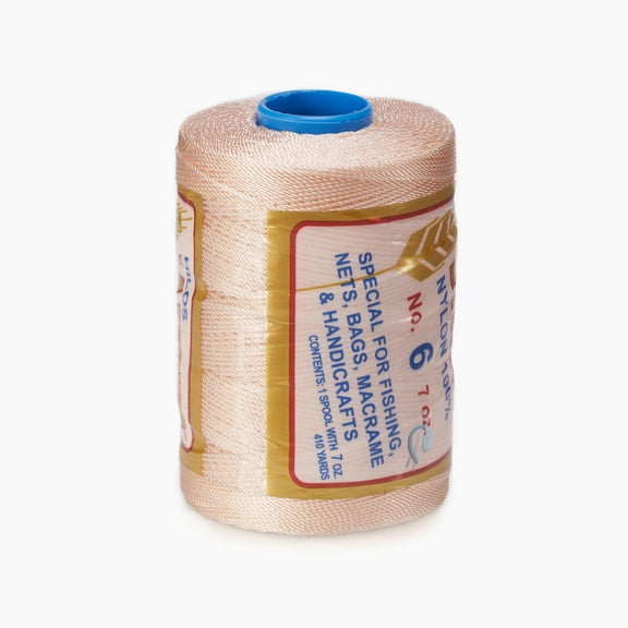 ESPIGA NO.6 - 100% Nylon Omega String Cord for Knitting and Crochet - 15 Peach