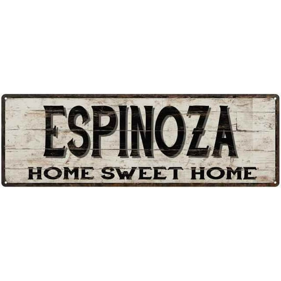 ESPINOZA Rustic Home Sweet Home Sign Gift 6x18 Metal Decor 106180084360