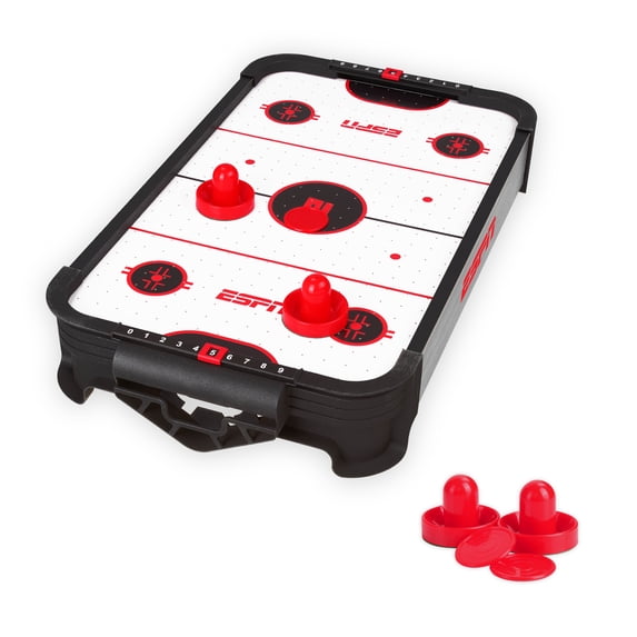 Air Paddle Table ESPN Air Hockey Table for Kids Game Room, Includes Pucks and Paddles ...