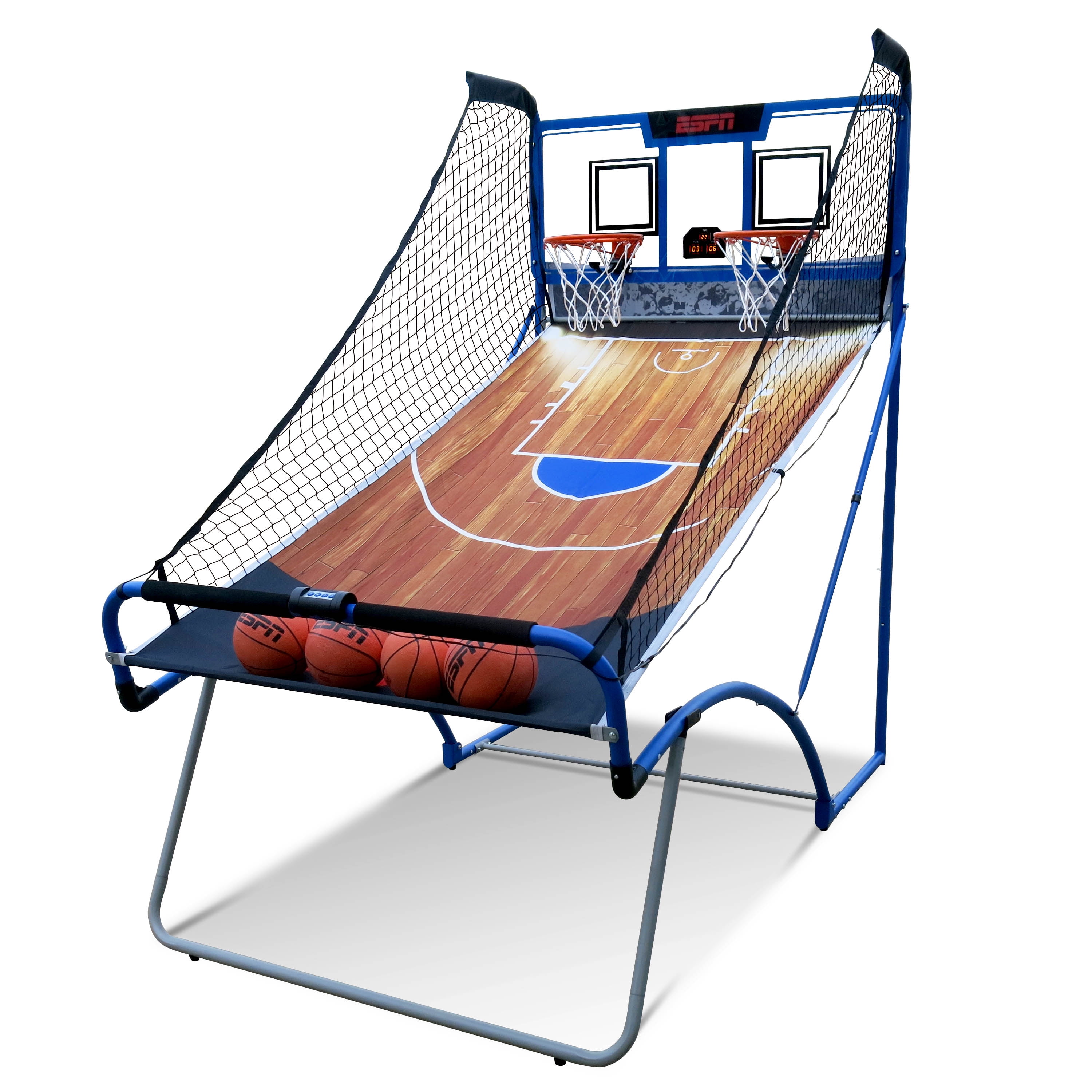 ESPN EZ-Fold 2-Player Basketball Game with Authentic PC Backboard 