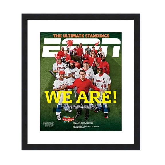 ESPN Magazine Display Frame - Complete with Acrylic, Backing, and White Mat - Fits Any Magazine