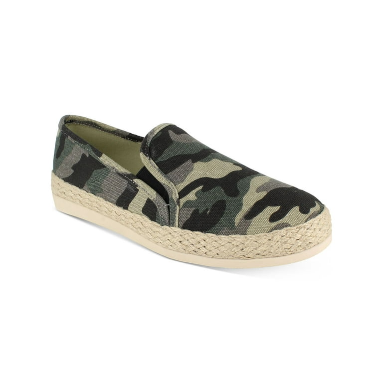 ESPRIT Womens Beige Camouflage 1/2 Espadrille Platform Side Goring Padded  Erin Almond Toe Slip On Sneakers Shoes 6 M