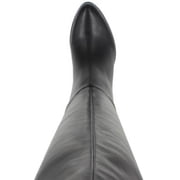 ESPRIT Womens Black Cushioned Slip Resistant Treasure Almond Toe Block Heel Zip-Up Heeled Boots 7.5 M
