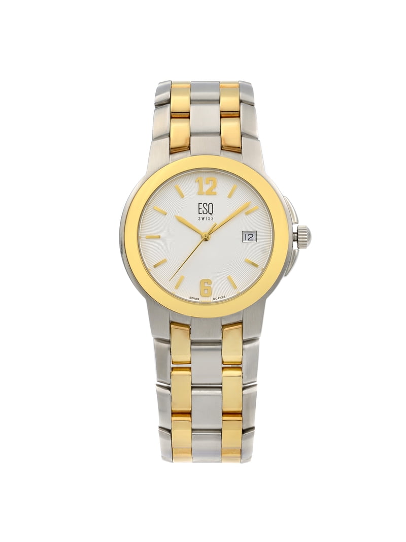 Pre-Owned ESQ Swiss Steel Two Tone Silver Sunray Dial Quartz  display picture 3