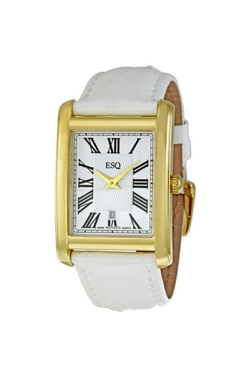 ESQ by Movado Filmore Womens Watch 26mm White DialStainless New Battery 7.5\