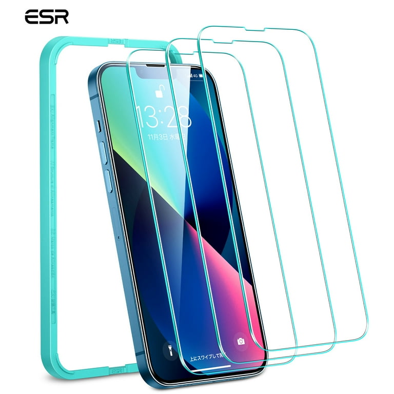 ESR Tempered-Glass Screen Protector Compatible with iPhone 14 Plus and  iPhone 13 Pro Max, with Easy Installation Frame, Military-Grade Protection