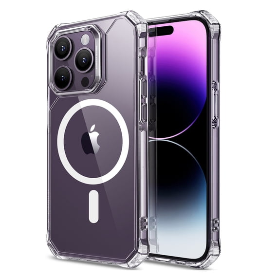 ESR Air Armor Case, Compatible with iPhone 15 Pro Max, High Strength Drop Protection, Shock-Absorbing Corners, Clear