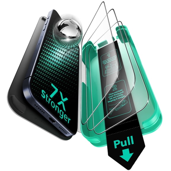 ESR Screen Protector for iPhone 17 Pro Max, 9H+ Military-Grade Glass, with AR Anti-Reflective Technology, Armorite Ultra Tough with Easy Installation Tray (3 Pack)