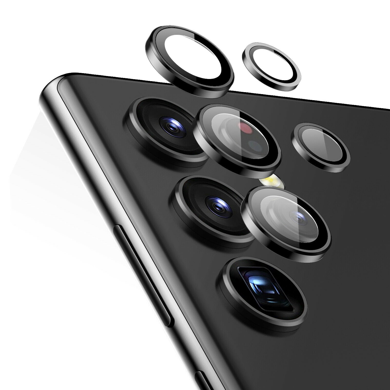 ESR Camera Lens Protector Compatible with Samsung Galaxy S22 Ultra 6.8 Inch (2022) [1 SET = 5 Lens Protector ] [Scratch-Resistant Tempered Glass] [Ultra-Thin], Black