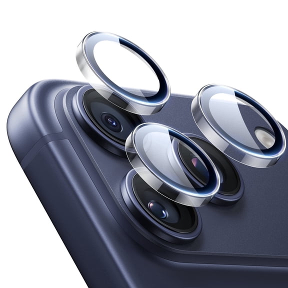 ESR Camera Lens Protector Compatible with iPhone 17 Pro Max/17 Pro/16 Pro Max/16 Pro/15 Pro Max/15 Pro/14 Pro Max/14 Pro, Ultra‑Tough HD Tempered Glass, Ultra‑Thin & Anti‑Scratch, Clear