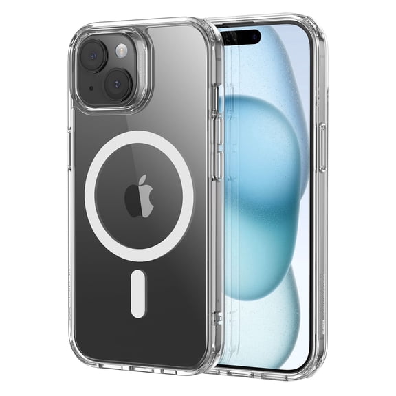 ESR Classic Hybrid Magnetic Case Compatible with iPhone 15, Shockproof Ultra-High Hardness Protection, Clear