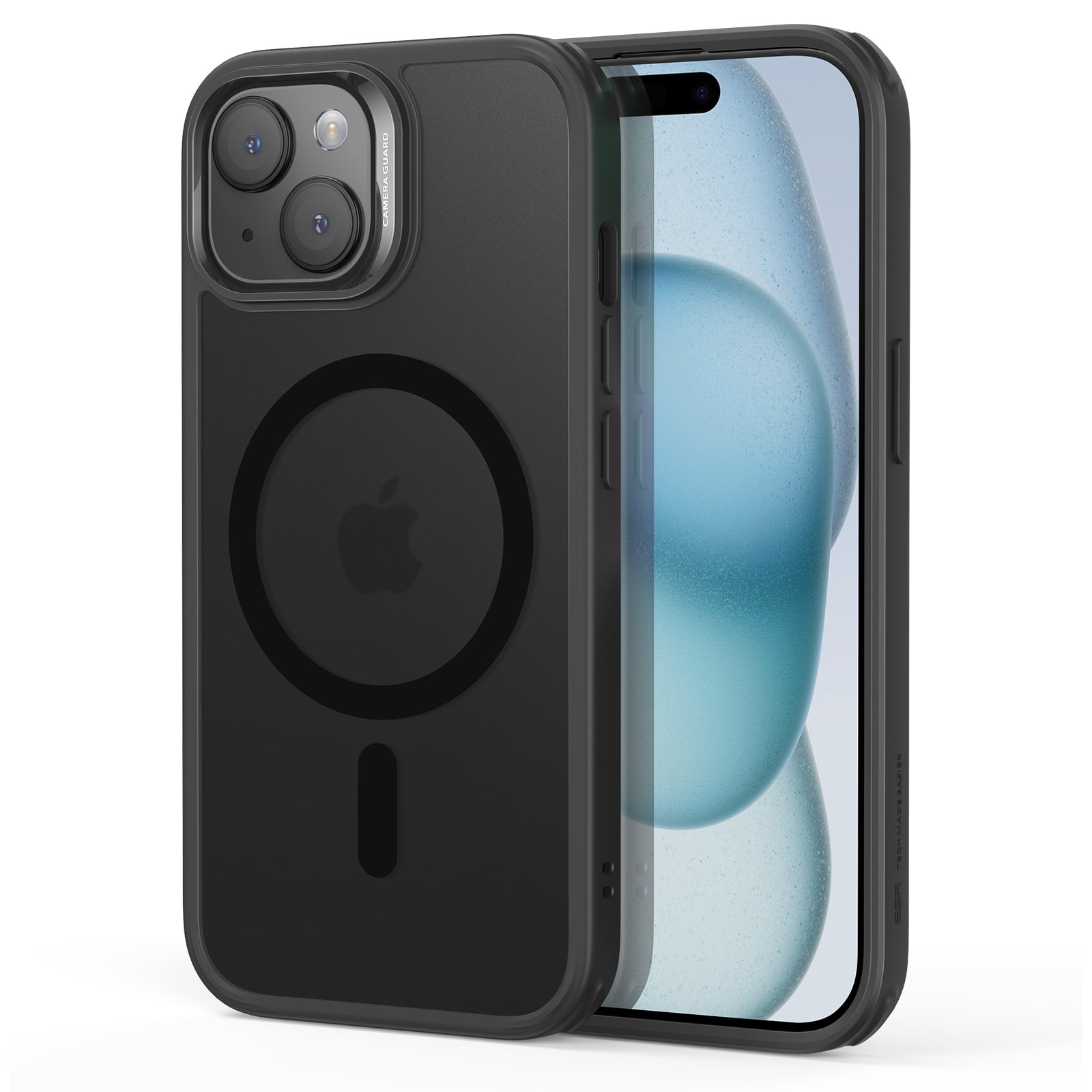 Funda Esr Ch Halolock MagSafe IPhone 15 Pro Max Transparente/negro Case - ✓