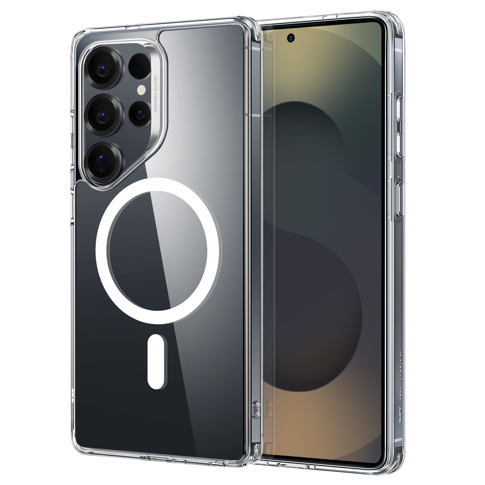 ONES Funda Magnética Transparente Para Galaxy S26 Ultra – Compatible MagSafe, Protección Militar Anticaídas, Anti-Amarilleo, Con Borde Elevado Para Cámara Y Pantalla