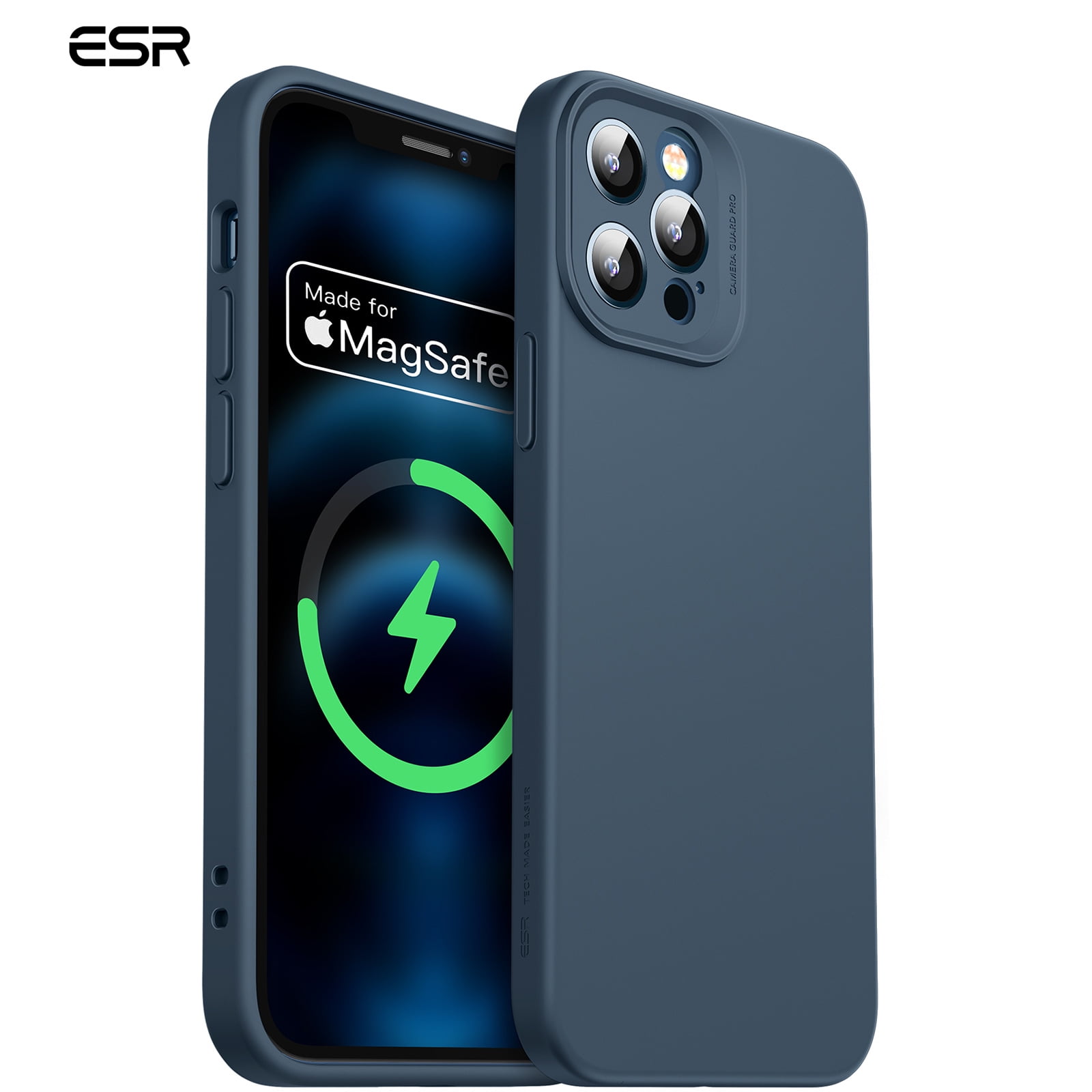 ESR for iPhone 15 Pro Case, Compatible with MagSafe, Military-Grade  Protective Case, Built-in Stash Stand Phone Case, Scratch-Resistant Back  Cover