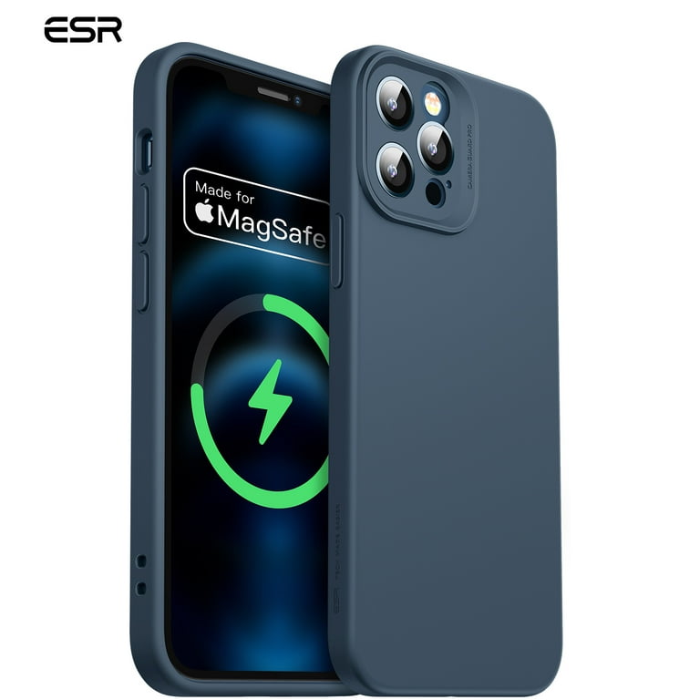 ESR Silicone Magnetic iPhone 15 Pro Case with Adjustable Stand  - Black : Cell Phones & Accessories