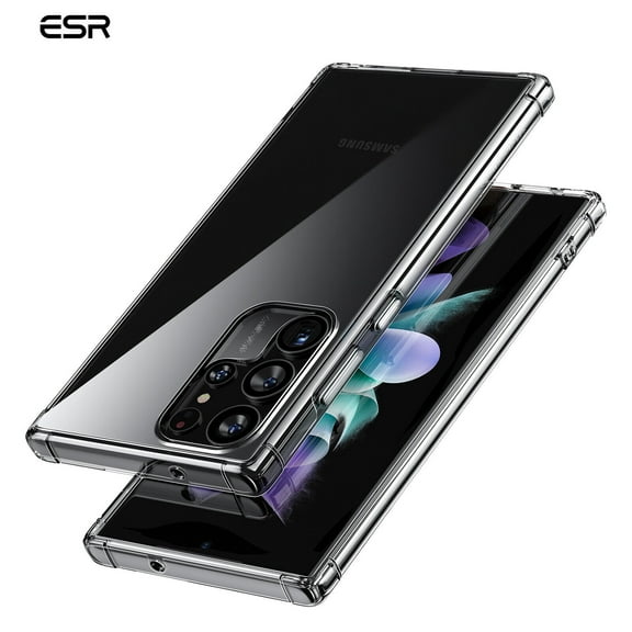 ESR Krystec? Clear Case for Samsung Galaxy S23 Ultra 6.8 Inch (2023), Longest-Lasting Clarity, ultra-clear polycarbonate that never yellows, Military-Grade Protection