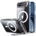 thumbnail image 1 of ESR Magnetic Case Compatible with iPhone 17e/16e with Built-in Stash Stand, Military-Grade Drop Protection, MagSafe Compatible & Scratch-Resistant Back Cove, Clear, 1 of 8