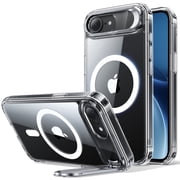 ESR Magnetic Case Compatible with iPhone 17e/16e with Built-in Stash Stand, Military-Grade Drop Protection, MagSafe Compatible & Scratch-Resistant Back Cove, Clear