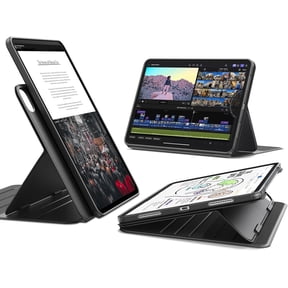 ESR Case Compatible with iPad Pro 11 Inch (M5/M4) 2025/2024, Rotating Case with Removable Magnetic Cover, Adjustable Portrait/Landscape Stand, 9 Standing Angles, Black