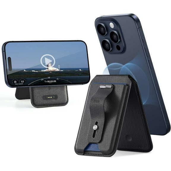 ESR Magsafe Wallet Card Holder for Phone, Full Find My Functionality, Magnetic Geo iPhone Wallet, Black