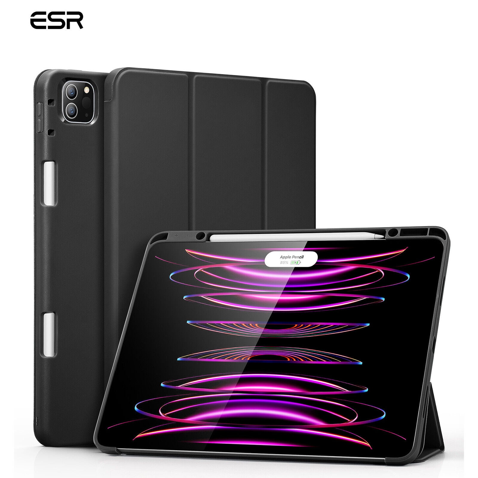 ESR for iPad Pro 12.9 inch Case (2022/2021), iPad Pro 12.9 Case 6th/5th Generation with Pencil Holder, Detachable Magnetic Cover, Vertical Stand