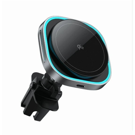 Qi2-Certified 15W MagSafe Car Mount Charger with CryoBoost, Phone Cooling MagSafe Car Charger, Air Vent/Dashboard Wireless Car Charging for iPhone 15/14/13/12(Not for iPhone16), Samsung S25