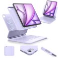thumbnail image 1 of ESR Rebound 360 Keyboard Case Compatible with iPad Air 13" M4/M3/M2 (2026-2024), Easy-Set Magnetic Stand, Portrait/Landscape Modes, Multi-Touch Trackpad & Removable Cover, Purple, 1 of 9
