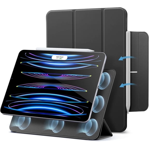 ESR Rebound Magnetic Case Compatible with iPad Pro 11" 2nd-4th Gen (2020-2022), Magnetic 2-Way Stand, Full Pencil 2 Support, Black