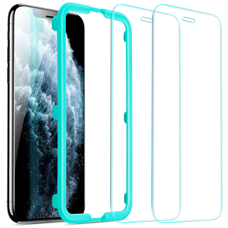 ESR Screen Protector Compatible for iPhone 11, iPhone XR [2 Pack] [Easy  Installation Frame] [Case Friendly], Premium Tempered Glass Screen  Protector
