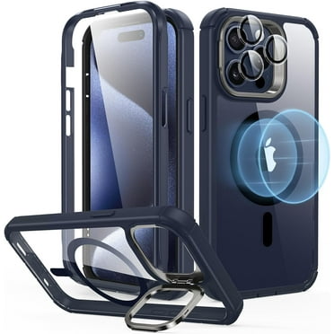 ESR Shockproof MagSafe Bumper Cell Phone Case with Tempered Glass for Apple iPhone 15 Pro Max