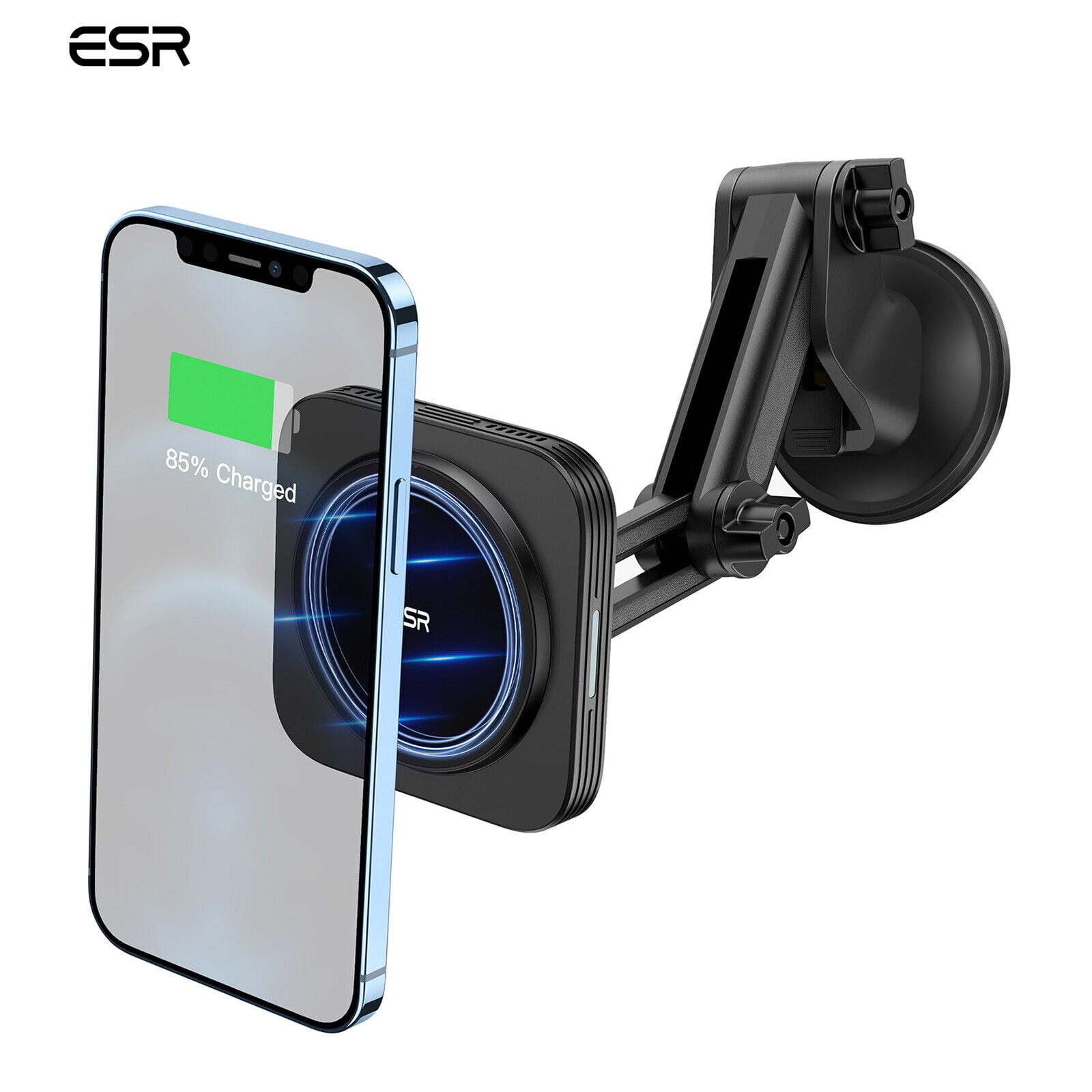 ESR Dashboard Magnetic Wireless Car Charger Mount (HaloLock), Compatible  with MagSafe Car Charger, Magnetic Car Phone Holder for iPhone 15/14/13/12