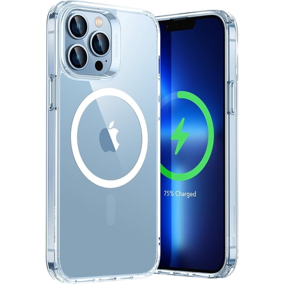 ESR for iPhone 13 Pro Case, Compatible with MagSafe, Shockproof Military-Grade Protection, Yellowing Resistant, Magnetic Phone Case for iPhone 13 Pro, Classic Hybrid Case (HaloLock), Clear