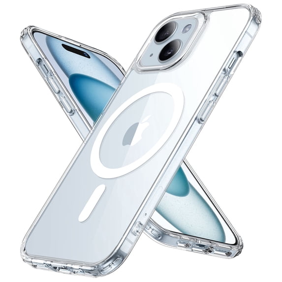 ESR for iPhone 15 Plus Case, Magnetic Phone Case for iPhone 15 Plus, Compatible with MagSafe, Military-Grade Protection, Yellowing Resistant, Scratch-Resistant Back, Clear