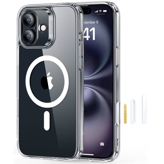 ESR Magnetic Phone Case Compatible with iPhone 16, Camera Control, Shockproof Military-Grade Protection, Clear