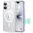 thumbnail image 1 of ESR Magnetic Phone Case for iPhone 17, Compatible with MagSafe, Camera Control, Shockproof Military-Grade Protection, Clear Shimmer, 1 of 7